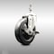 Service Caster 5 Inch 316SS Soft Rubber Wheel Swivel 3/8 Inch Threaded Stem Caster with Brake SCC-SS316TS20S514-SRS-TLB-381615 - alternate 2